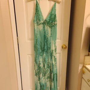Formal Gown size 8 Silk Beaded Fairy Maxi Dress